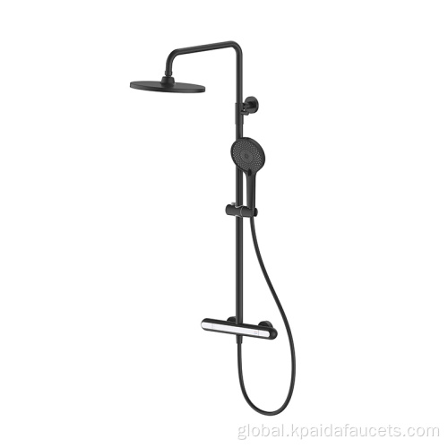 Rain Concealed Shower Set Rain Mixer Shower Faucet System with Body Spray Jets Complete Set Wall Mounted Supplier